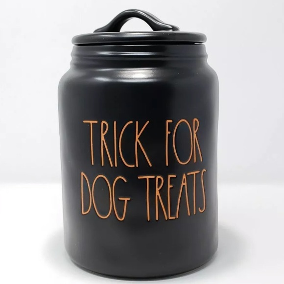 Rae Dunn TRICK FOR DOG TREATS Canister Halloween - Picture 4 of 4